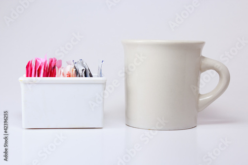 Coffee Cup and Sweeteners
