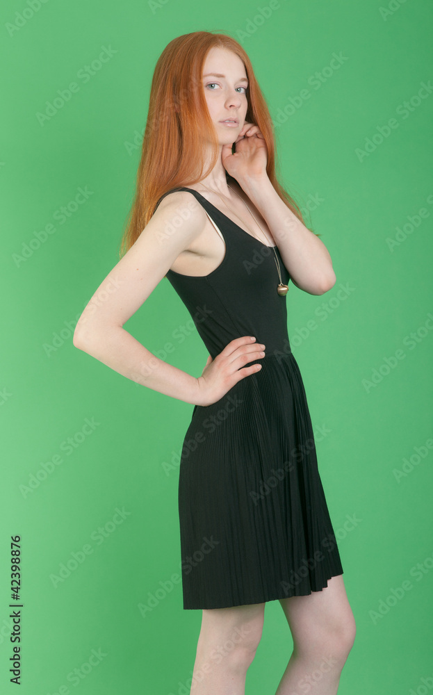 girl in black dress girl in black dress