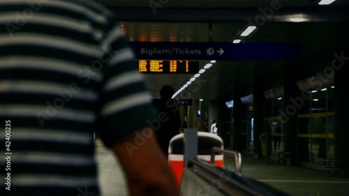 passengers at railway station