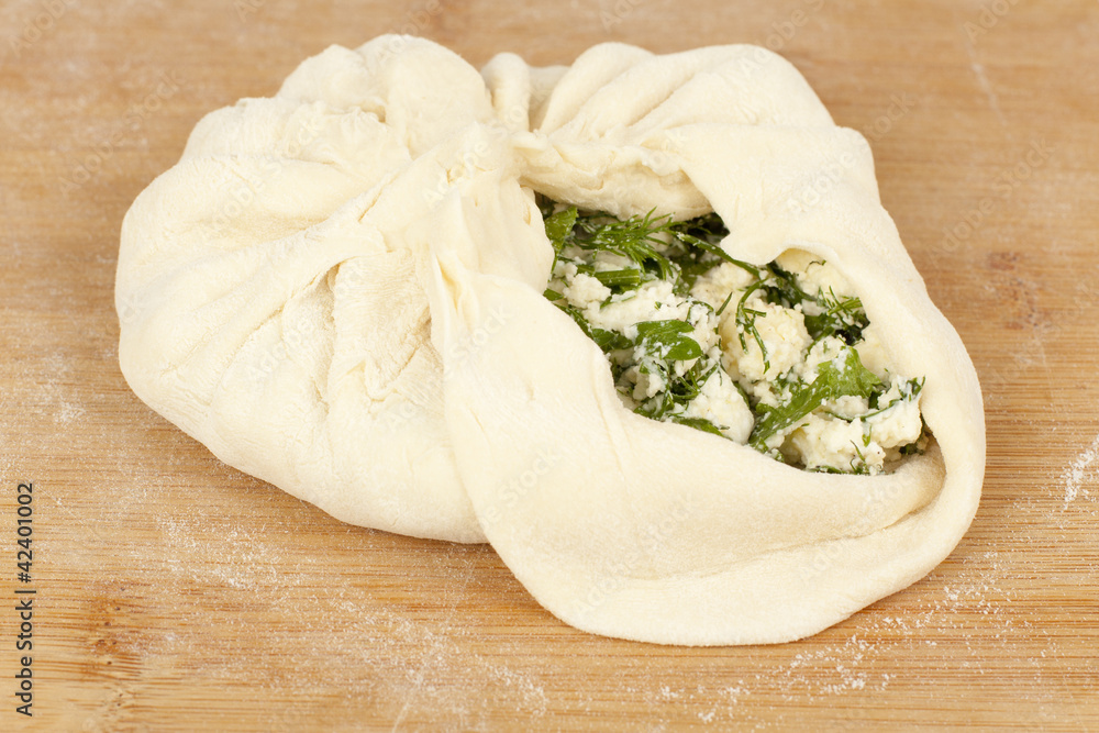 tortilla dough stuffed with cheese tortilla dough stuffed with cheese