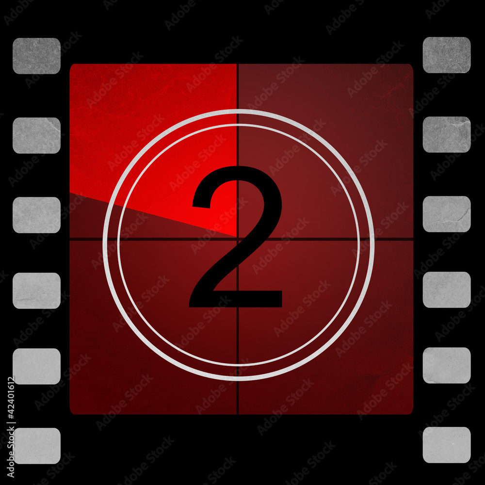 Film countdown 2 Stock Illustration | Adobe Stock