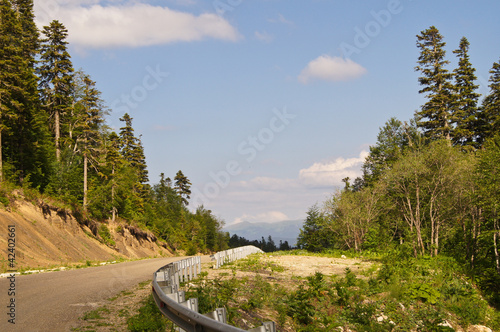 Road to mountains of the Caucasian reserve © Solomkina Viktoria