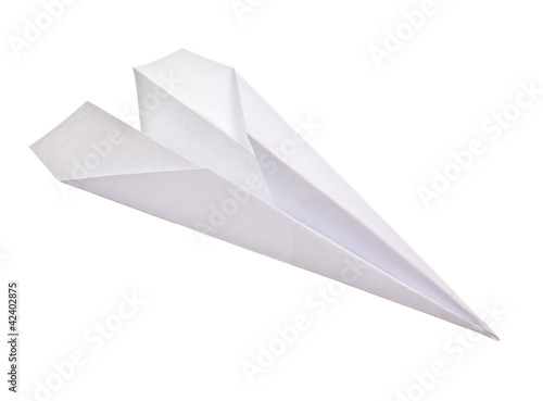 Paper plane isolated