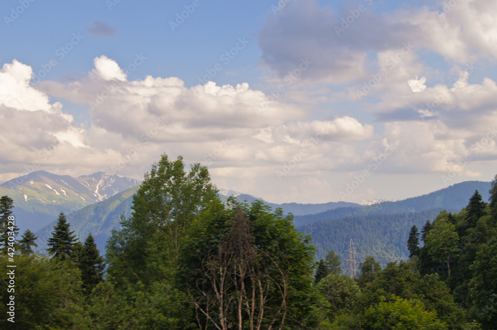 Majestic mountain landscapes of the Caucasian reserve Majestic mountain landscapes of the Caucasian reserve