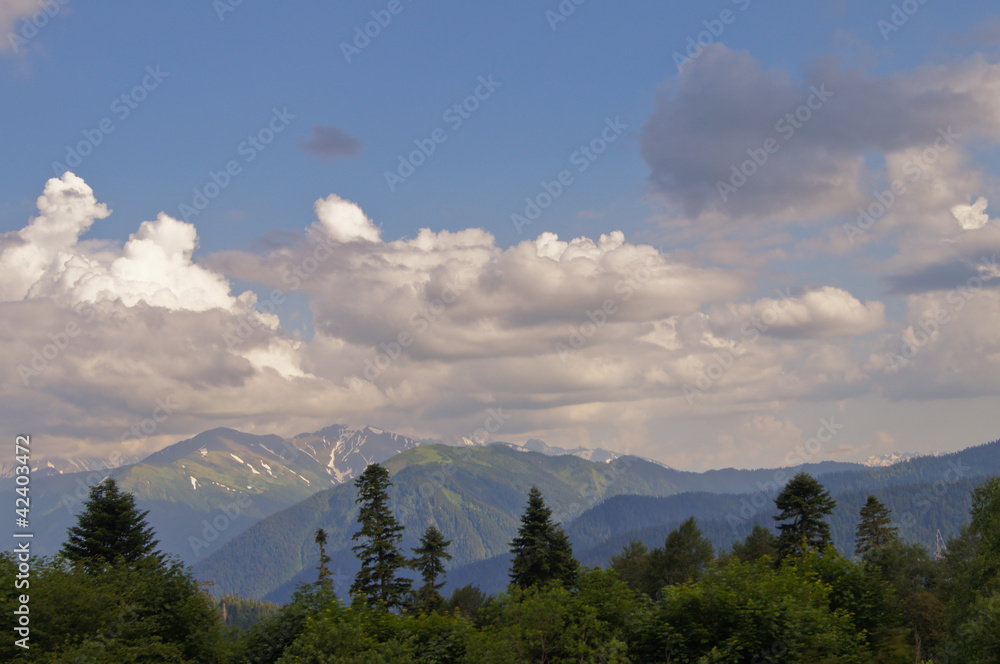 Obraz premium Majestic mountain landscapes of the Caucasian reserve