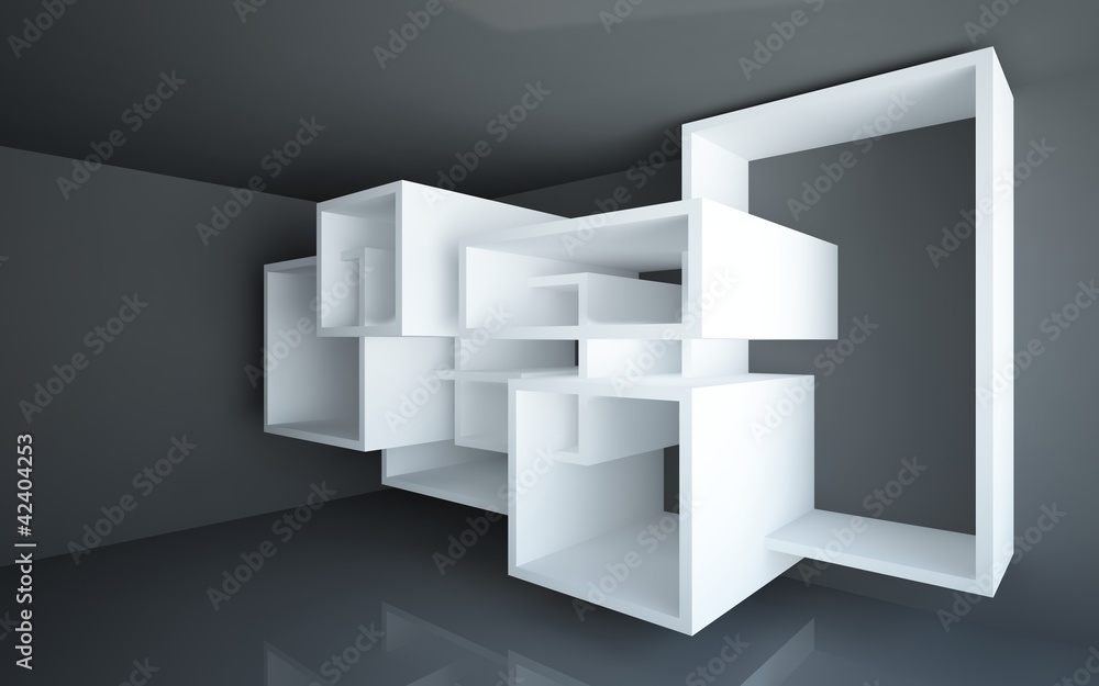 abstract interior with black walls and floors abstract interior with black walls and floors