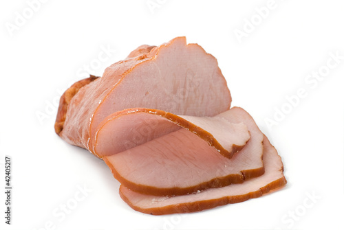 Thinly sliced ham