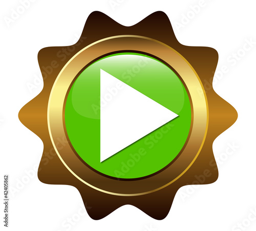 button with the image of the triangle