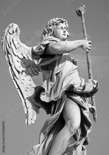Rome - Angel with Sponge from Angel s bridge