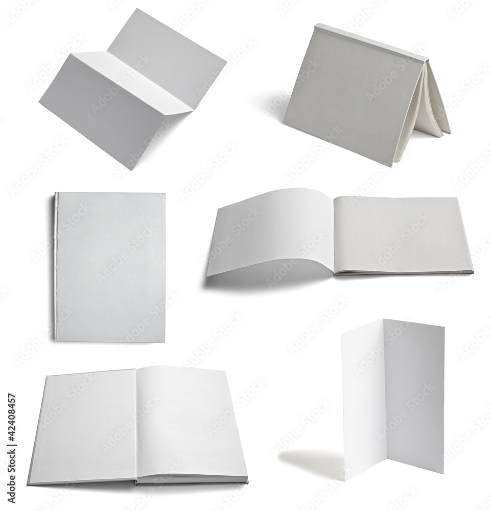 leaflet notebook textbook white blank paper template leaflet notebook textbook white blank paper template