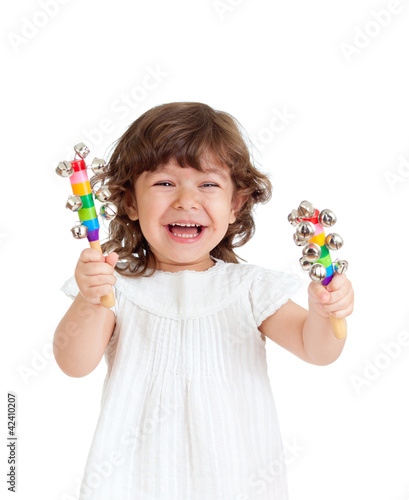emotional child playing wit...