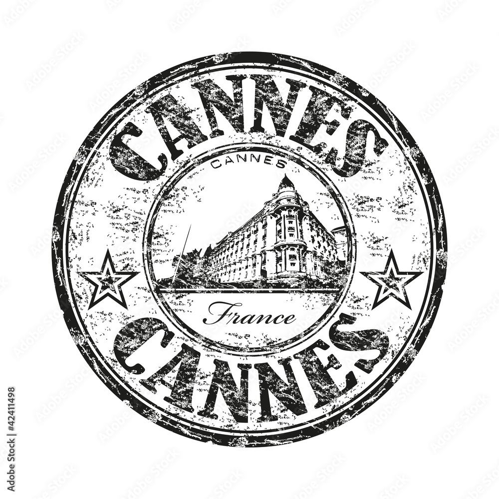Obraz premium Pieczątka grunge w Cannes