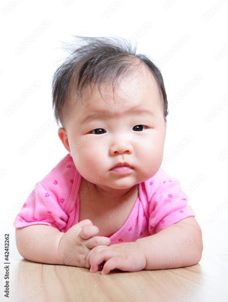 cute girl baby confuse face close up cute girl baby confuse face close up