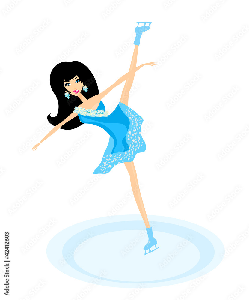 Beautiful ice skater Beautiful ice skater