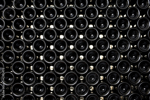 texture with bottles