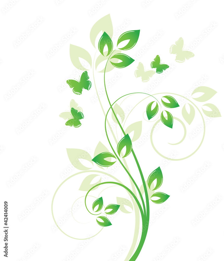 magic spring tree with butterflies magic spring tree with butterflies