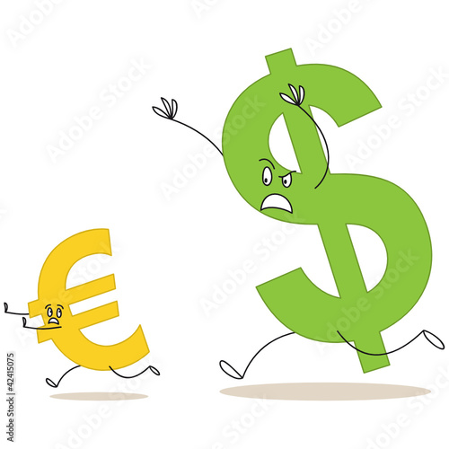Währungen, Dollar jagt Euro