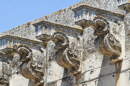 Moschettini palace. Martano. Puglia. Italy. photo