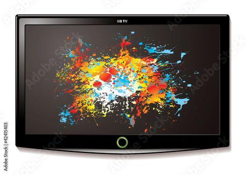 LCD TV Splat screen