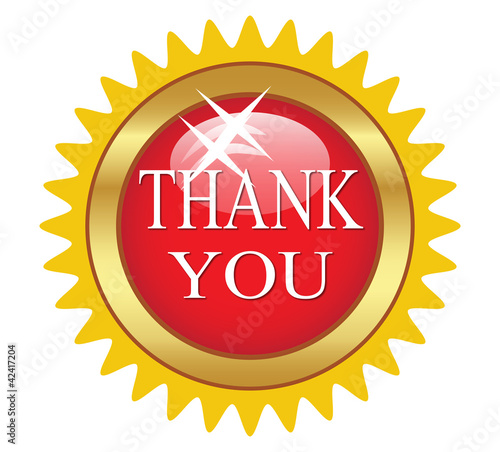 button that says "Thanks"