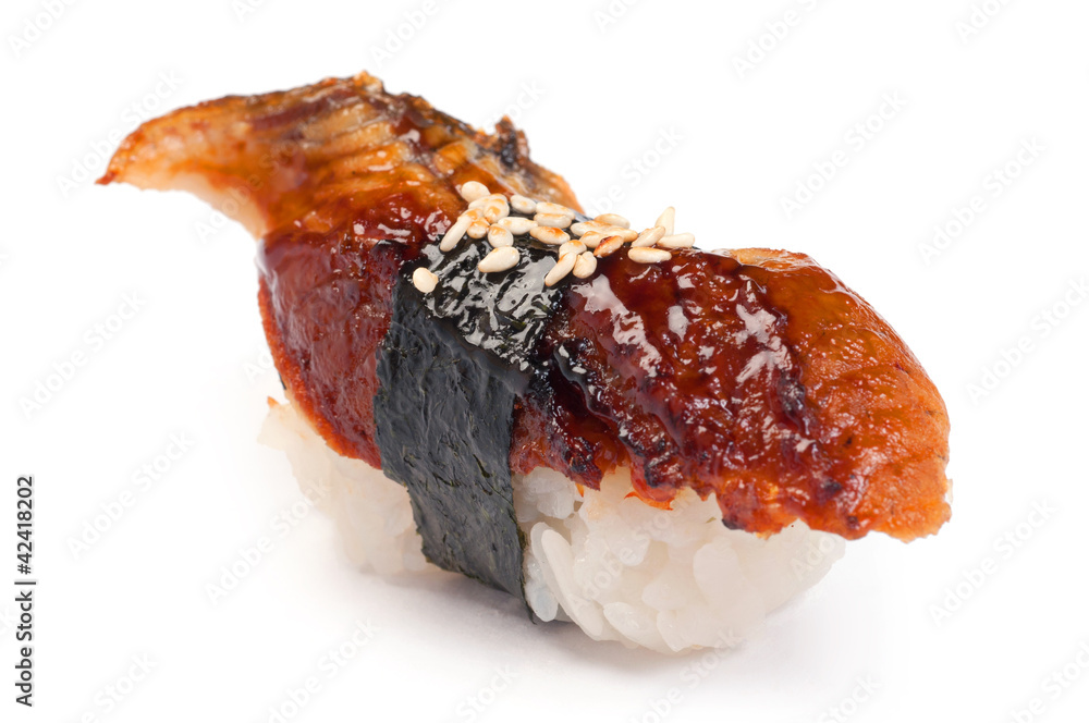Sushi Nigiri, Unagi, Smoked Eel