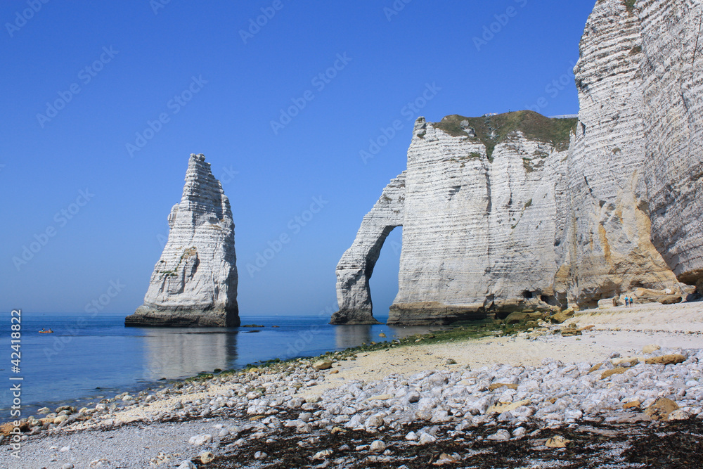 Famous cliffs of Etretat