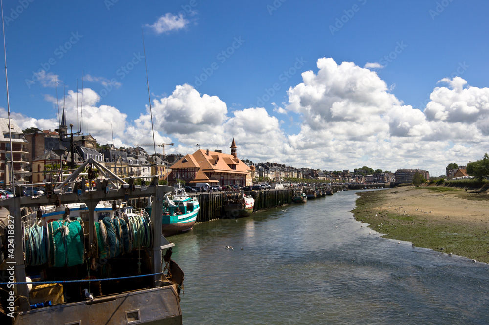 Trouville harbor, Normandy