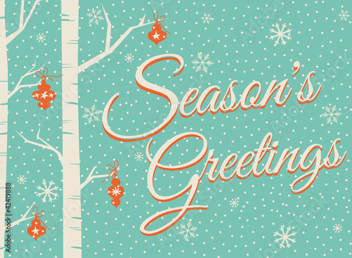 Christmas greeting card design.