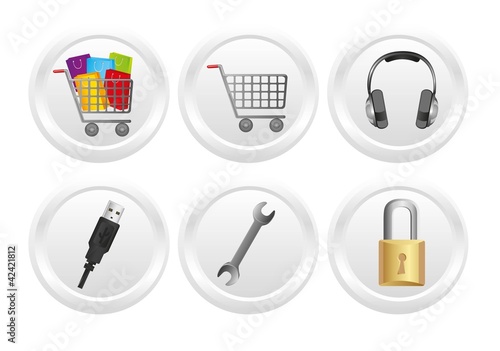 button icon set