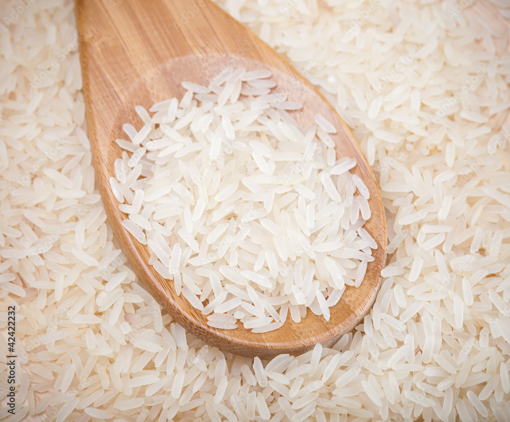 spoon with rice spoon with rice
