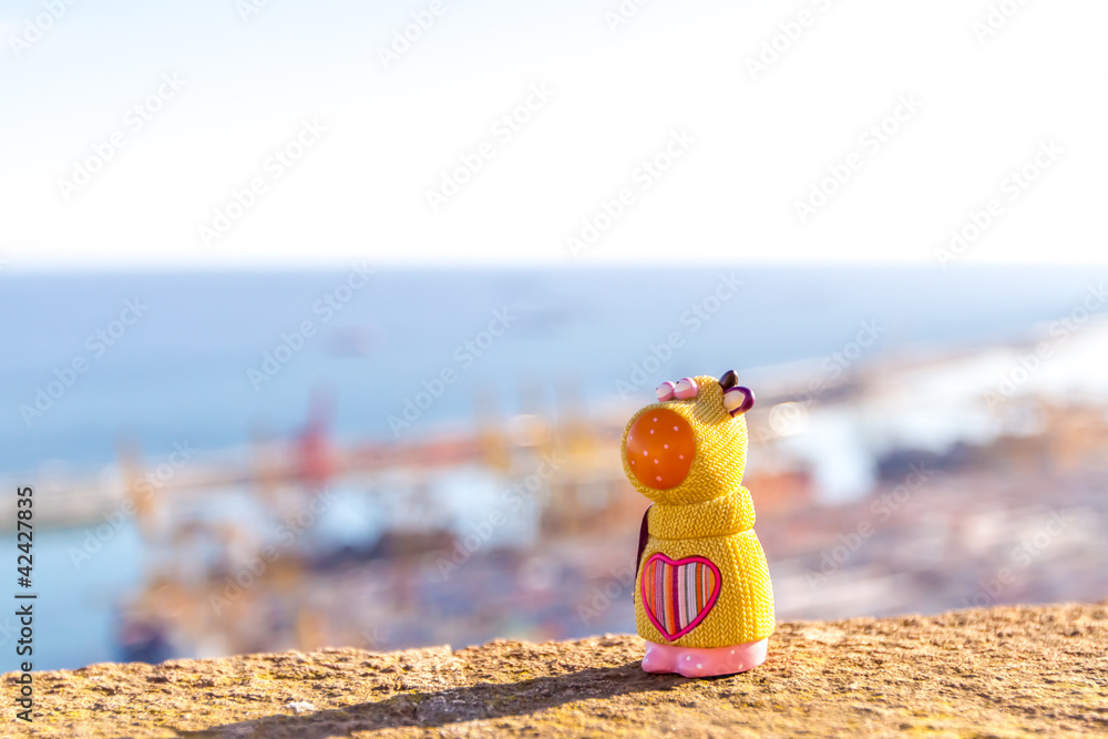 Obraz premium Корова путешественница