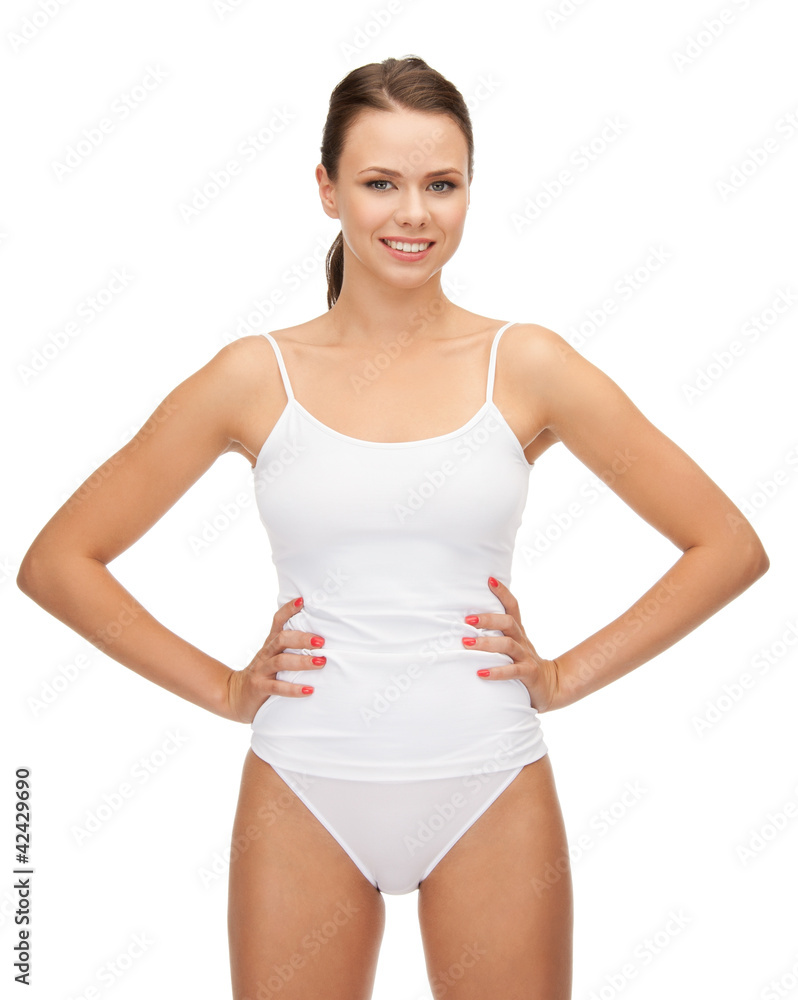 beautiful woman in cotton undrewear beautiful woman in cotton undrewear