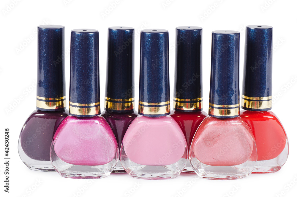 Nail polish isolated on white background Nail polish isolated on white background