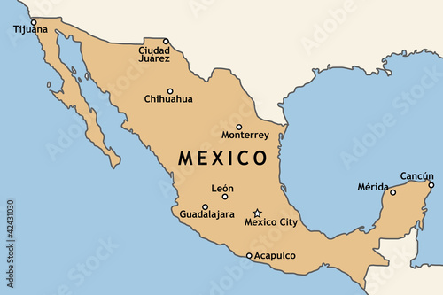 Map of Mexico