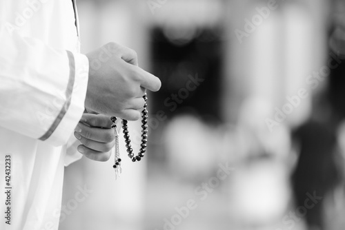 Photography Rosary in hands