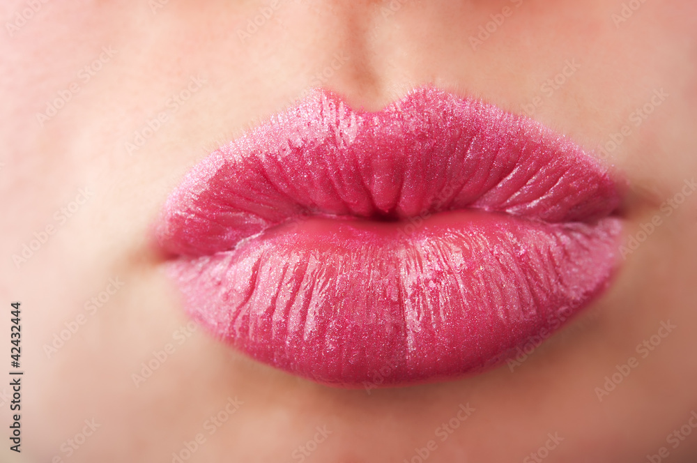 Obraz premium beautiful woman lips