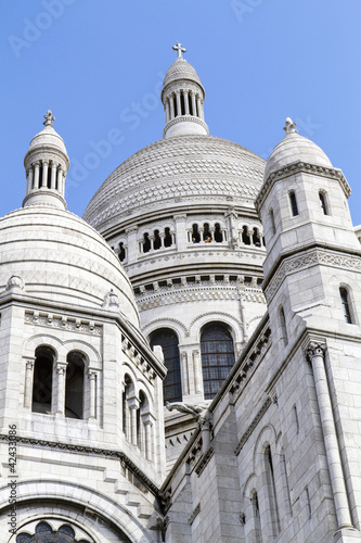 Платно Die Basilika Sacre Coeur in Paris, Frankreich