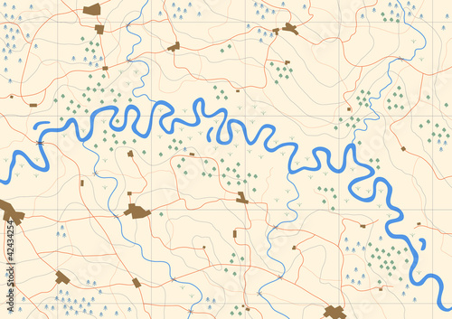 Meandering river