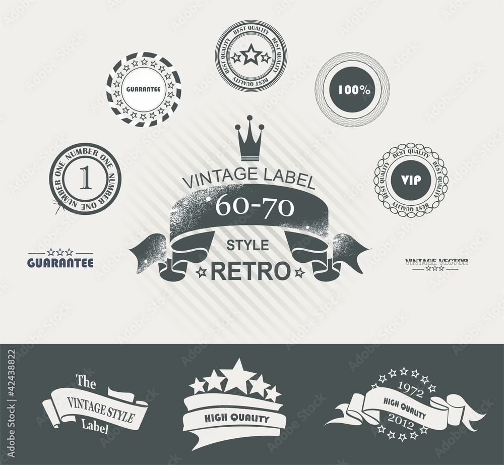 Vintage Styled Premium Quality Labels
