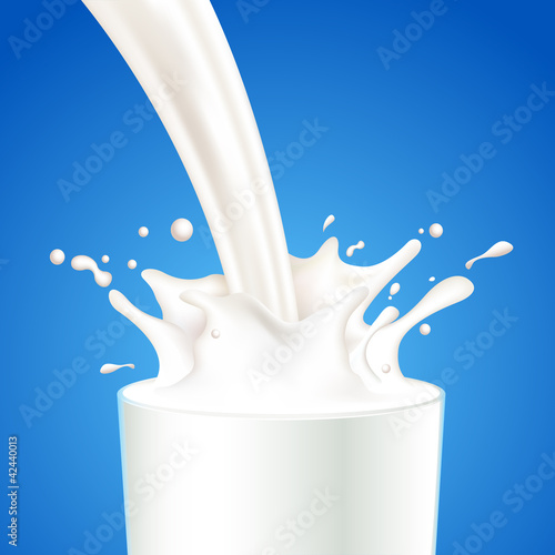 Milk Splash in Glass