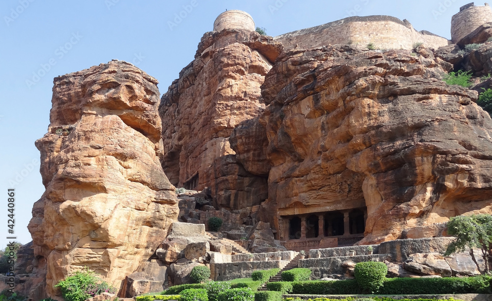 a Badami Cave Temple