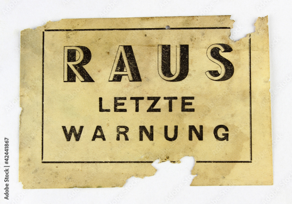 Fototapeta premium Affichette clandestine de la résistance française ww2