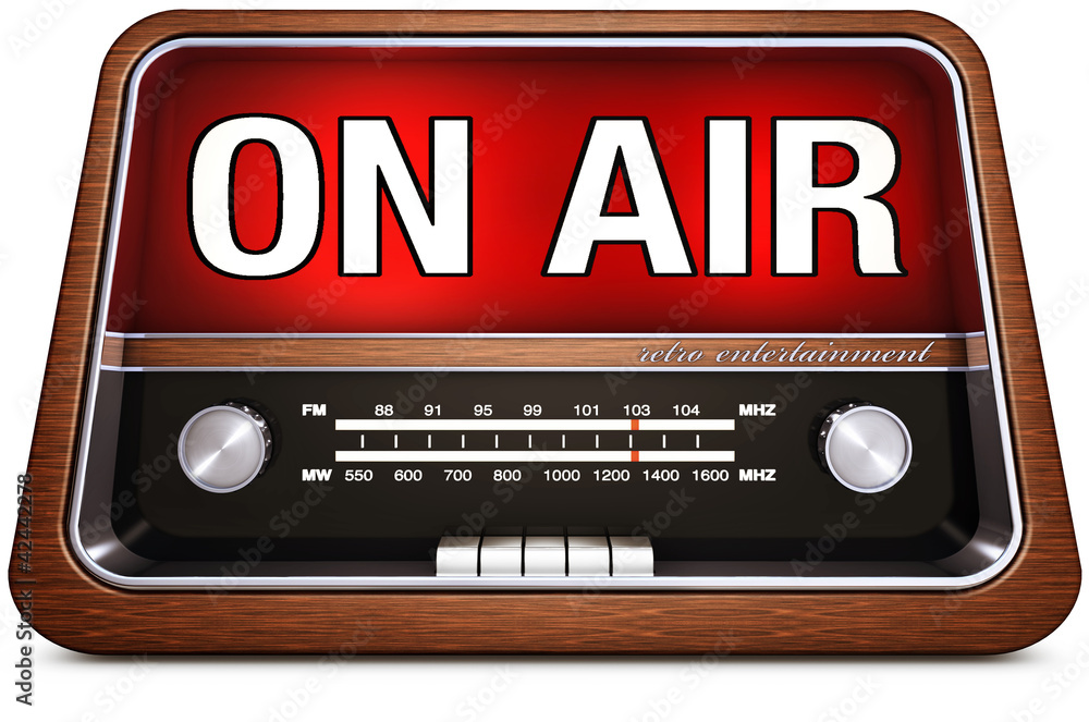 Fototapeta premium retro radio ON AIR