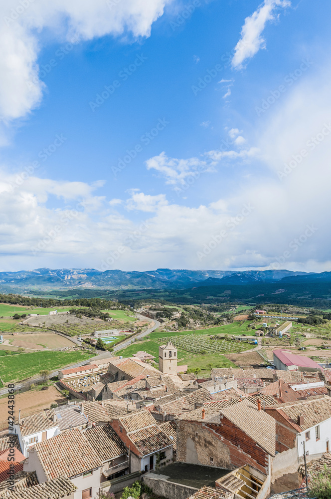 Monroyo village at Teruel, Spain