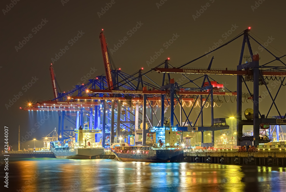 Obraz premium Containerhafen in Hamburg