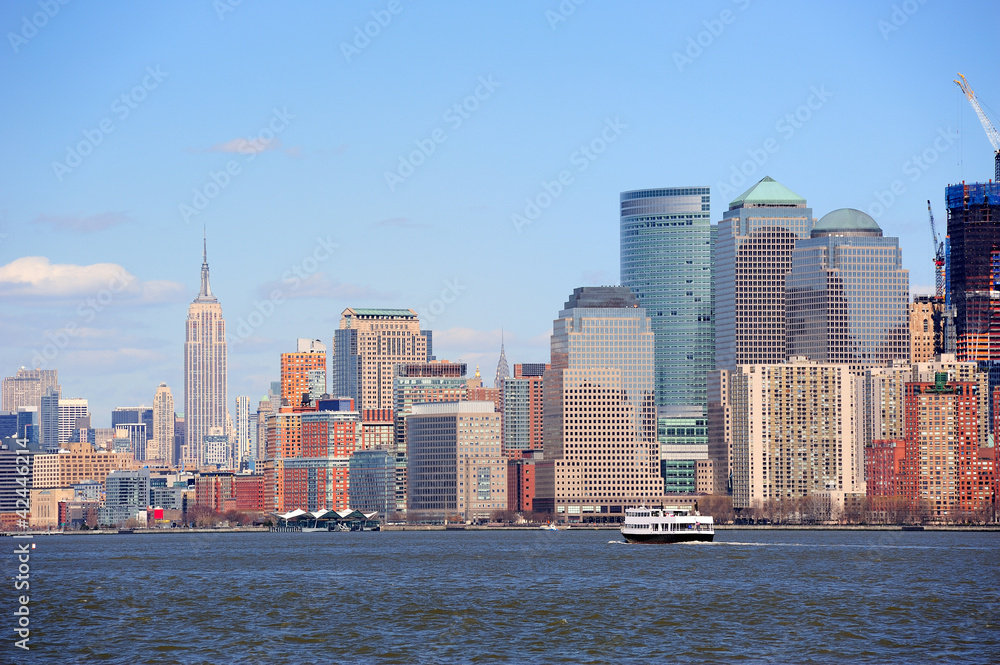New York City Manhattan downtown New York City Manhattan downtown