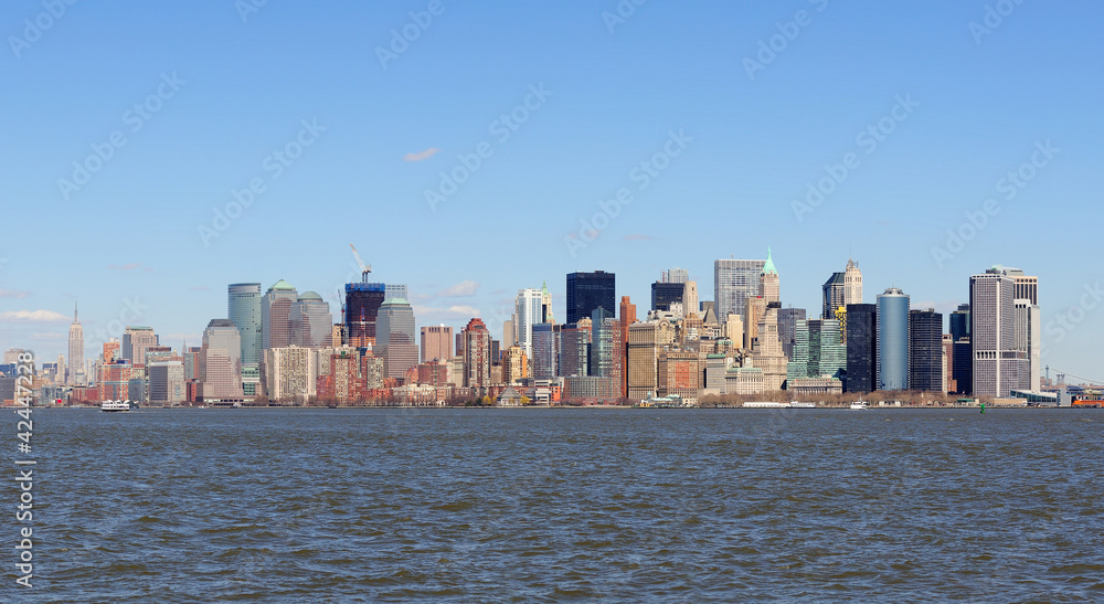 Urban City Panorama, New York City Manhattan