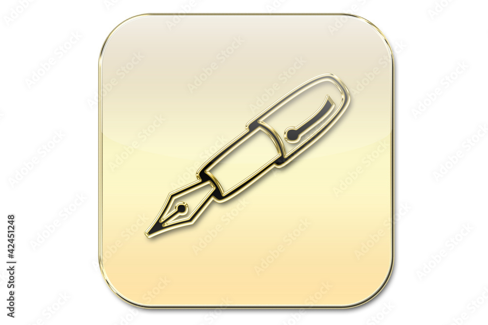 Botón oro escritura Botón oro escritura