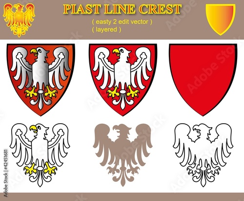 Piast Line Crest / Herb Rodu Piastów