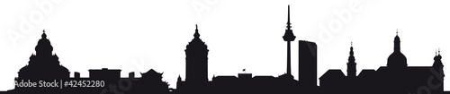 Skyline Mannheim (Silhouette)